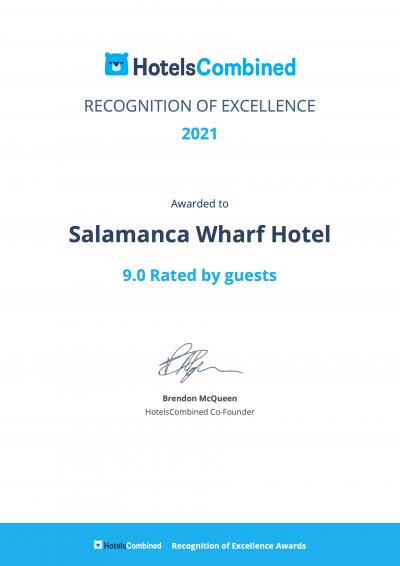 2021 Hotels Combined Recognition of Excellence Award